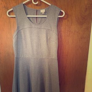 A grey work dress